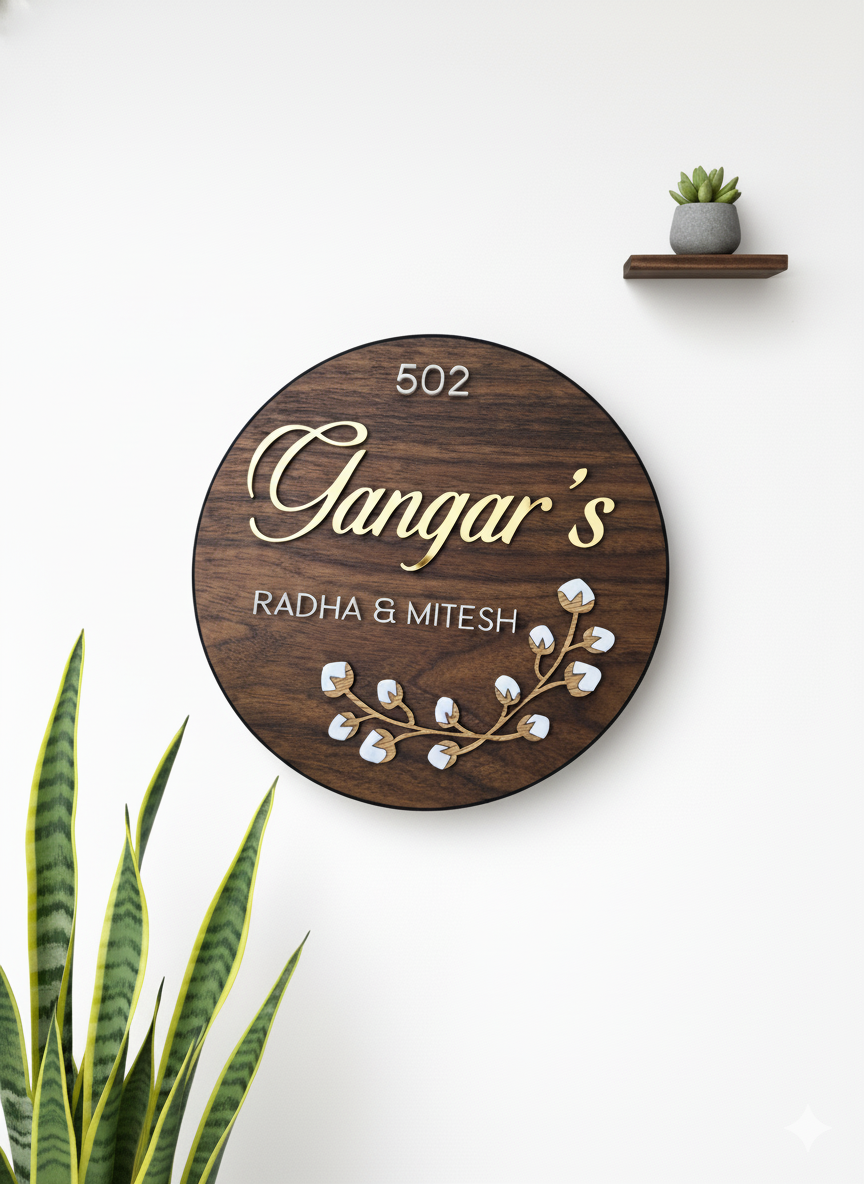 Personalized Wooden Plates