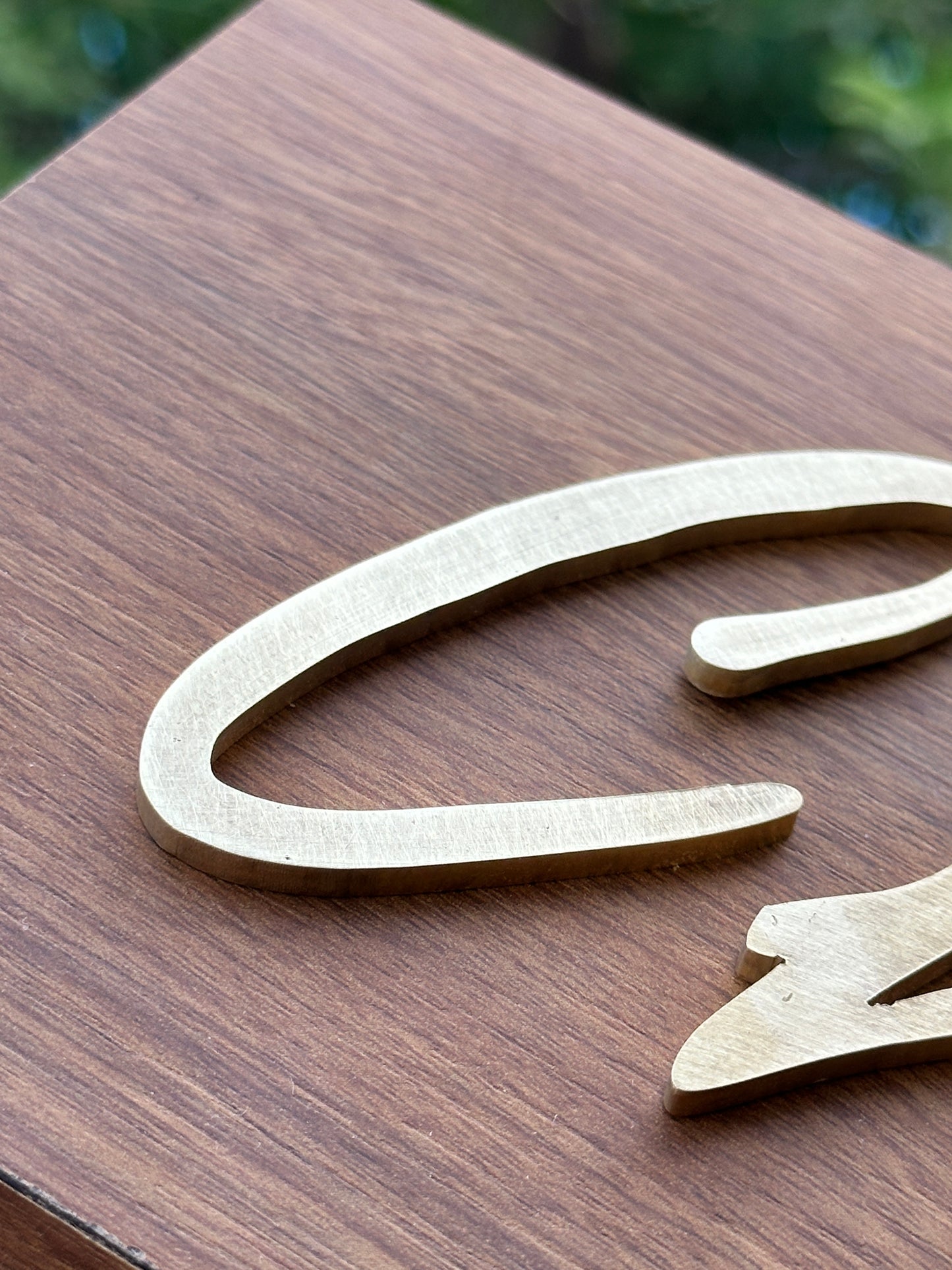 Surname Brass name plate