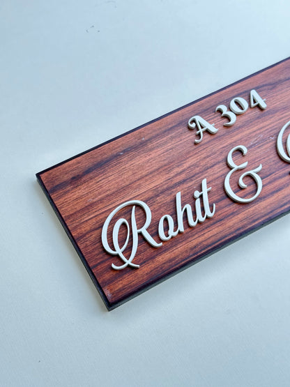 Couple Name plate