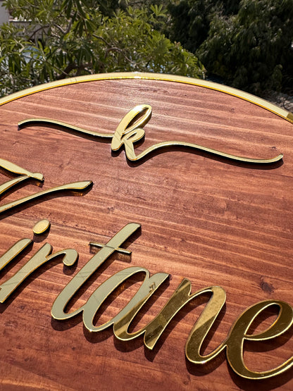 Surname plate
