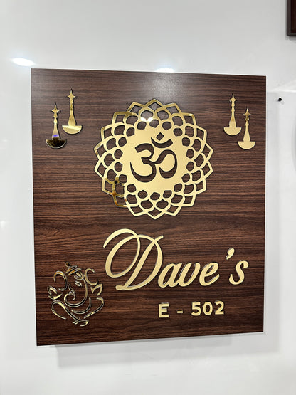 Om LED Name plate