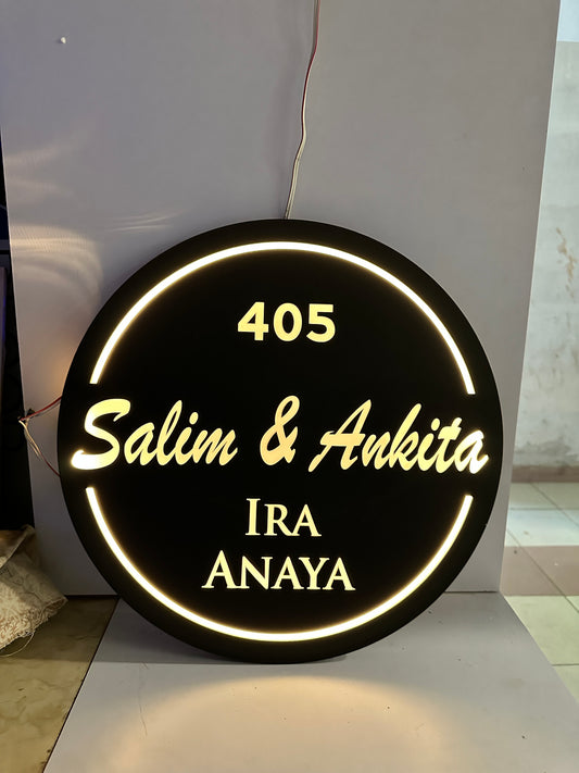 Salim ans Ankita (LED Plate)