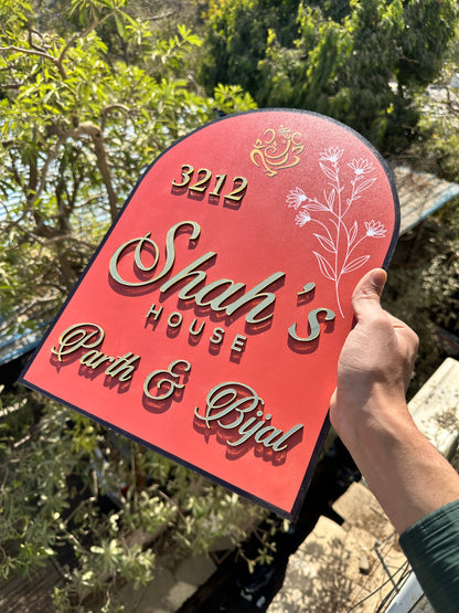 Shah,s Laminated Nameplate
