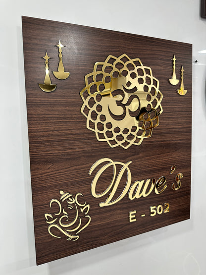Om LED Name plate