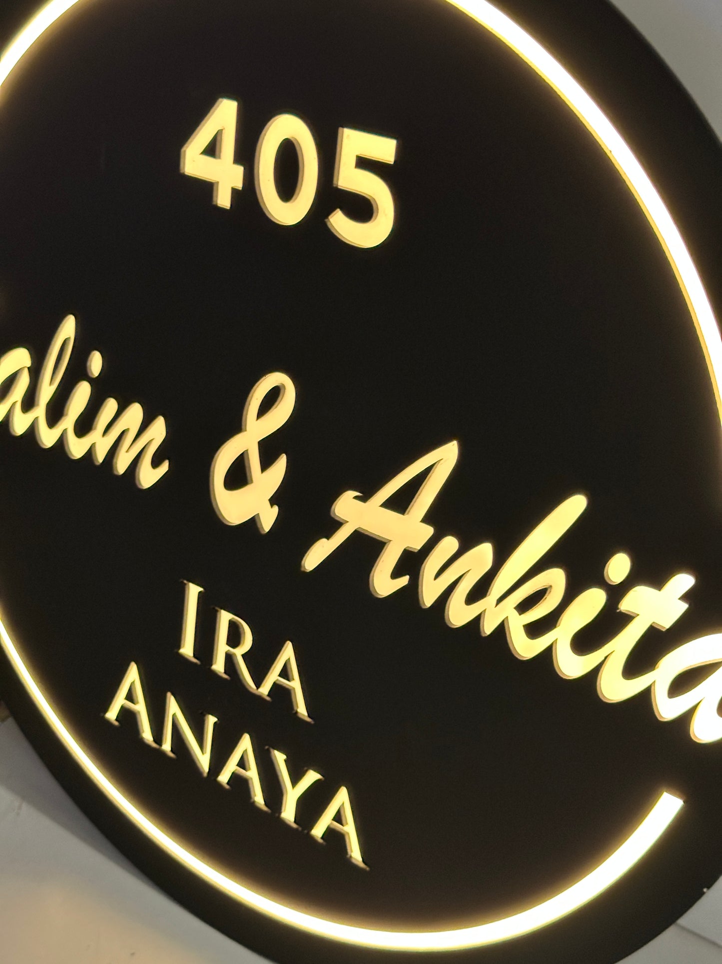 Salim ans Ankita (LED Plate)