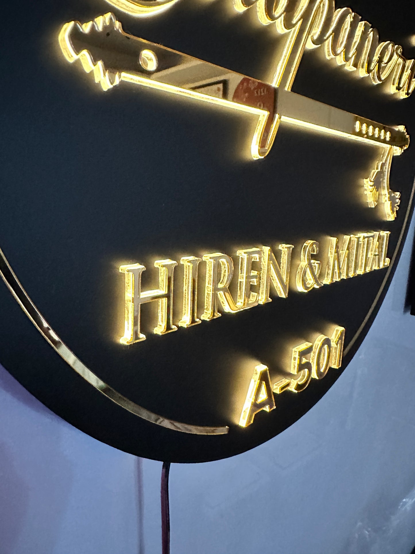 Champaneri LED Name Plate