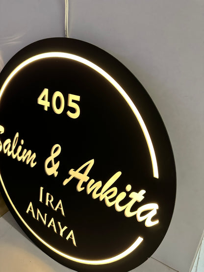 Salim ans Ankita (LED Plate)