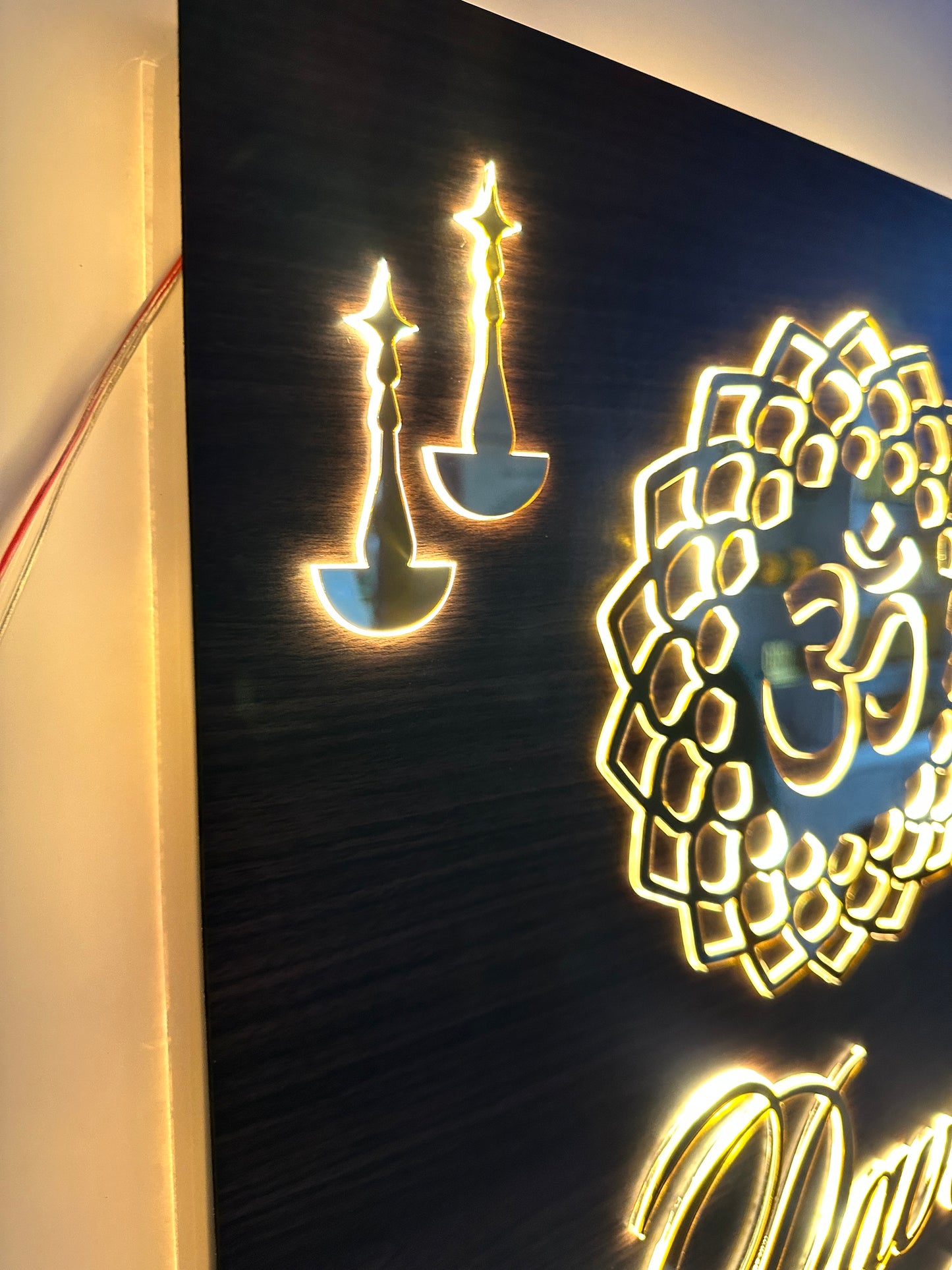 Om LED Name plate