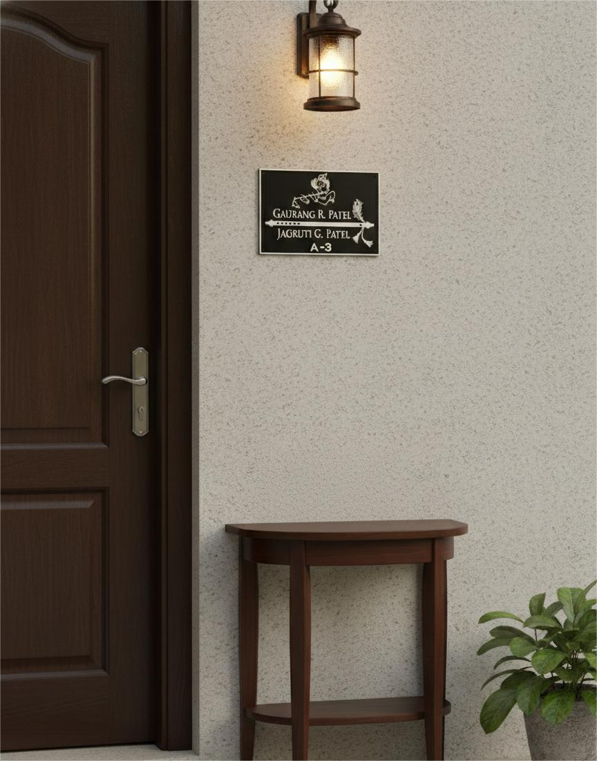 Krishna Flute nameplate