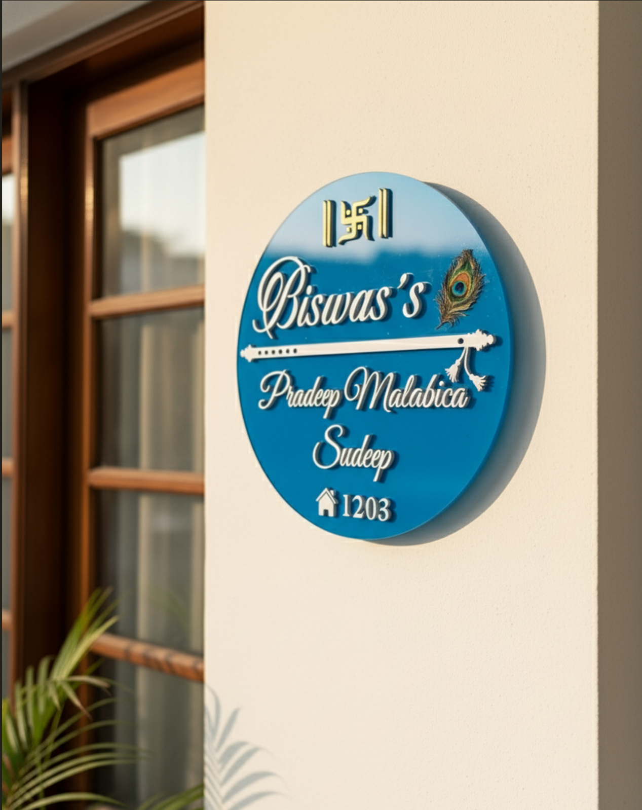 Biswas's LED name plate