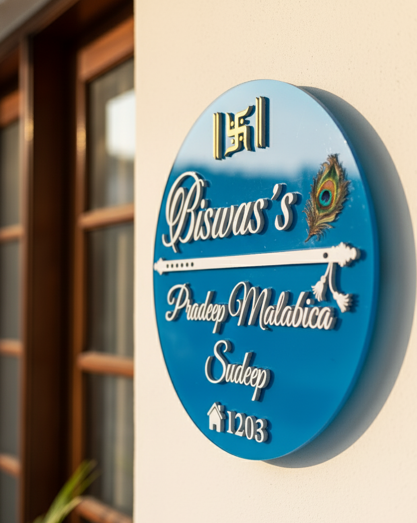 Biswas's LED name plate