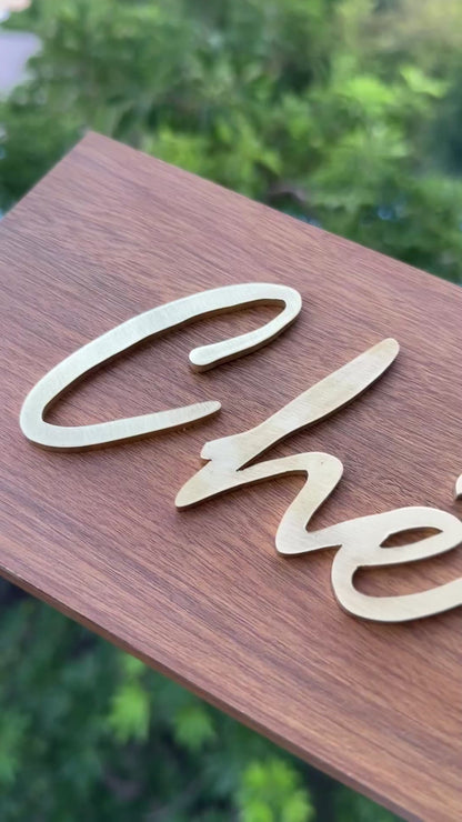 Surname Brass name plate