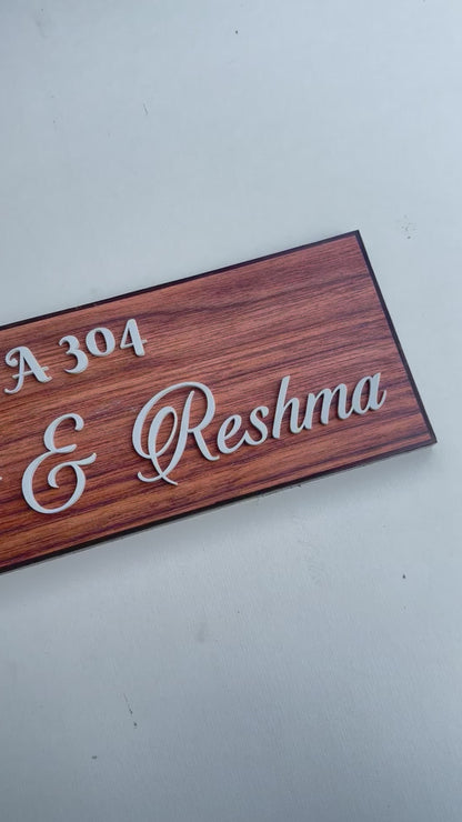 Couple Name plate
