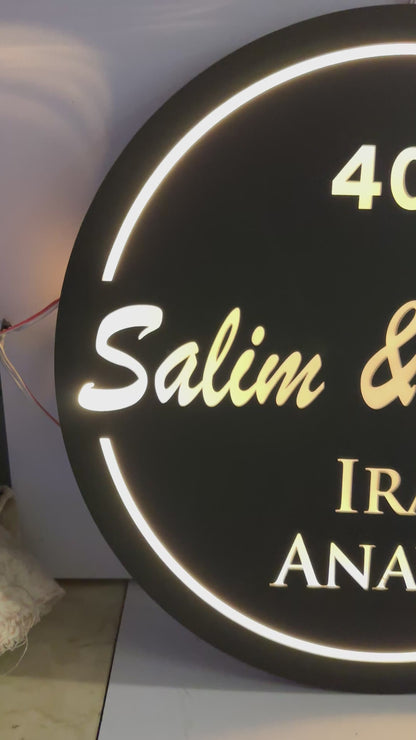 Salim ans Ankita (LED Plate)