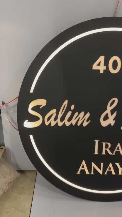 Salim ans Ankita (LED Plate)